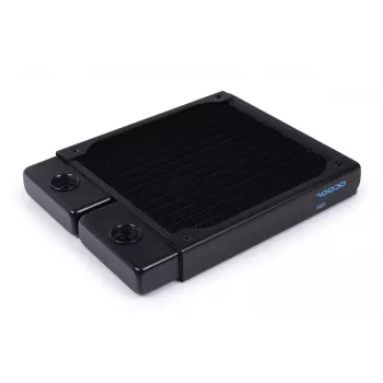 Radiátor Alphacool 14435 mosadz meď nehrdzavejúca oceľ čierna 120 mm