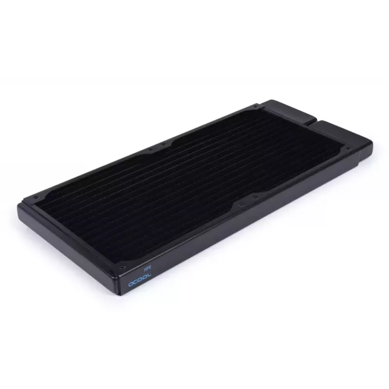 Radiátor Alphacool 14444 mosadz meď nehrdzavejúca oceľ čierna 140 mm 311 mm 20 mm