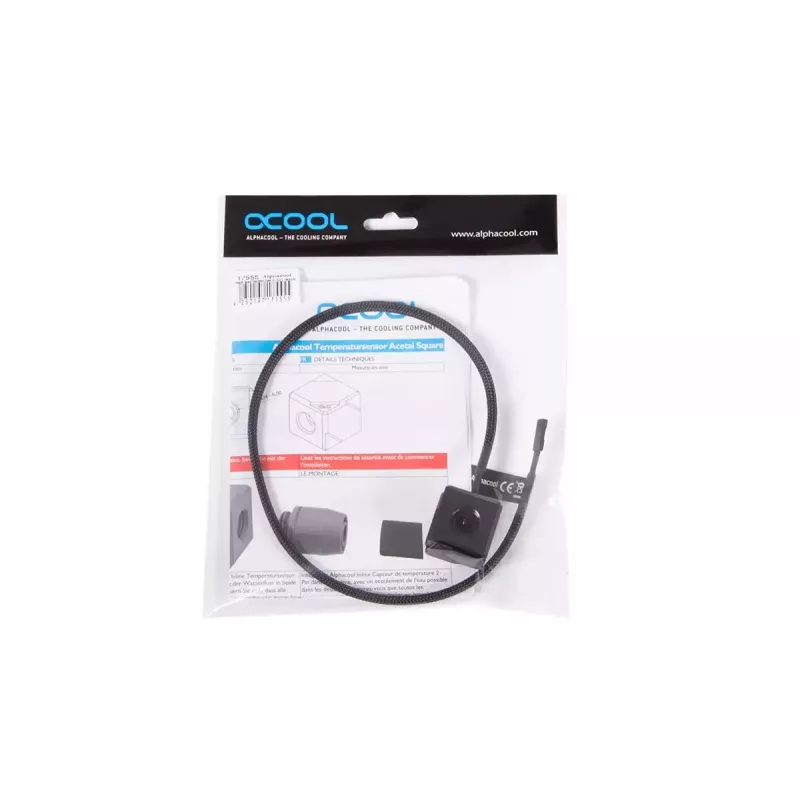 Teplotný senzor Alphacool 17555 acetal čierny 26,5 mm