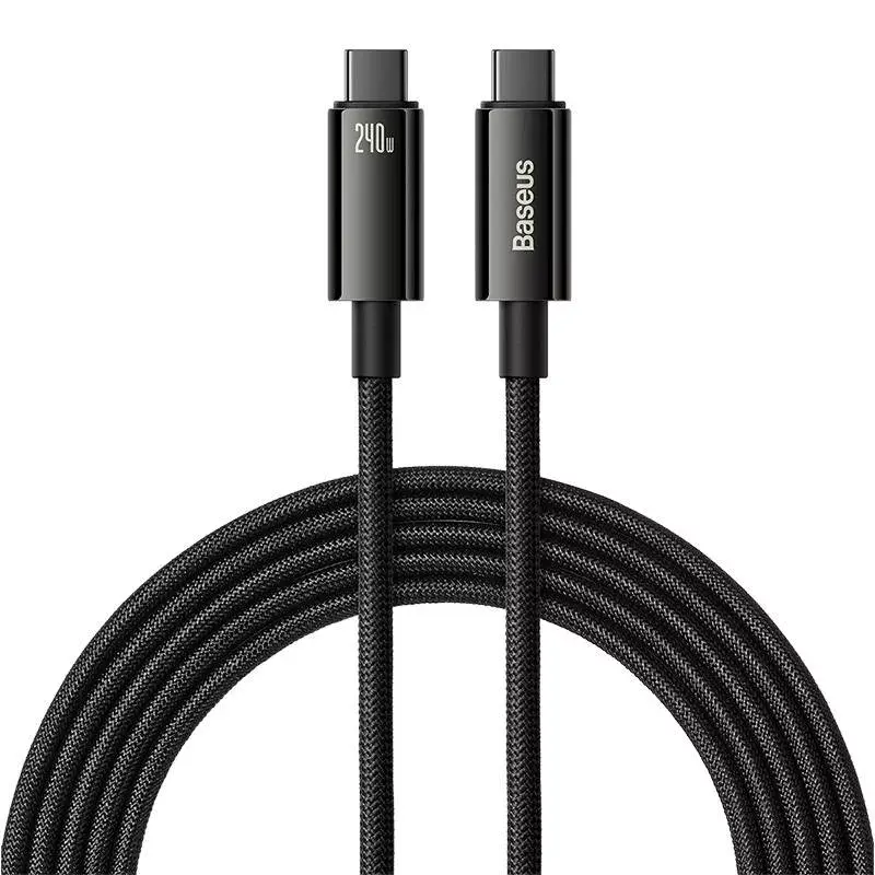 Kábel USB-C na USB-C Baseus Tungsten Gold 240W 3m