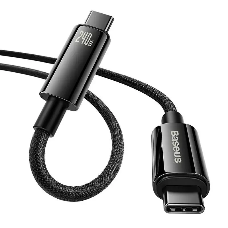 Kábel USB-C na USB-C Baseus Tungsten Gold 240W 3m