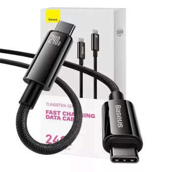 Kábel USB-C na USB-C Baseus Tungsten Gold 240W 3m