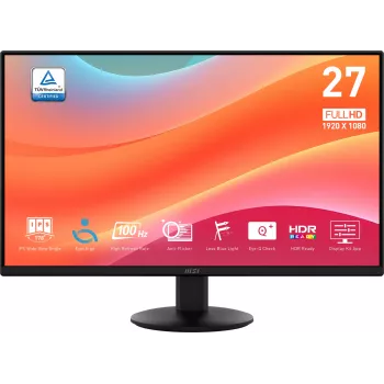 Počítačový monitor MSI Pro MP272L 68,6 cm (27 palcov) 1920 x 1080 pixelov Full HD LED čierny