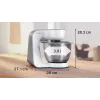 Kuchynský robot Bosch Serie 4 MUM58200 — 1000 W, 3,9 l nerezová misa, biela