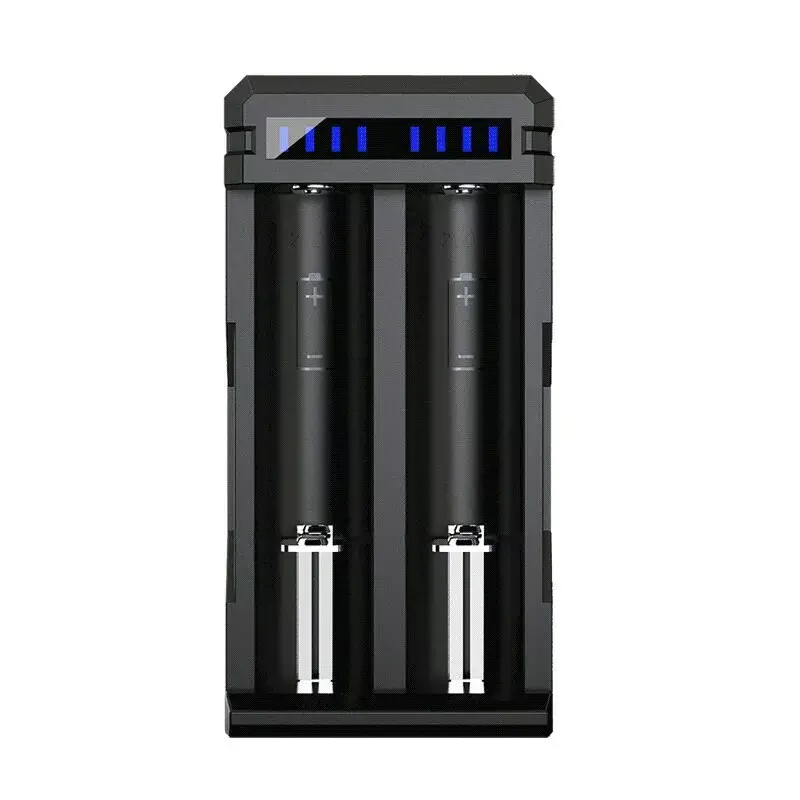 Nabíjačka XTAR SC2 Li-Ion 18650 USB-C 2 sloty, napájanie USB-C, LED indikátory, čierna