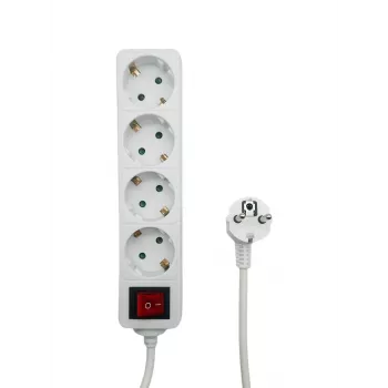 Microconnect MC-GRU0045WS predlžovací kábel 5 m 4 AC výstupy interiér biely