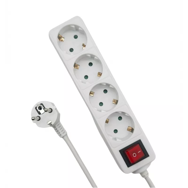 Microconnect MC-GRU0045WS predlžovací kábel 5 m 4 AC výstupy interiér biely