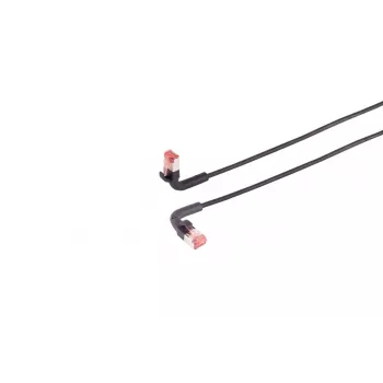 Sieťový kábel Lanview LV-6AFTP-FLEX-ANG-10B RJ45 Cat6A 10m čierny