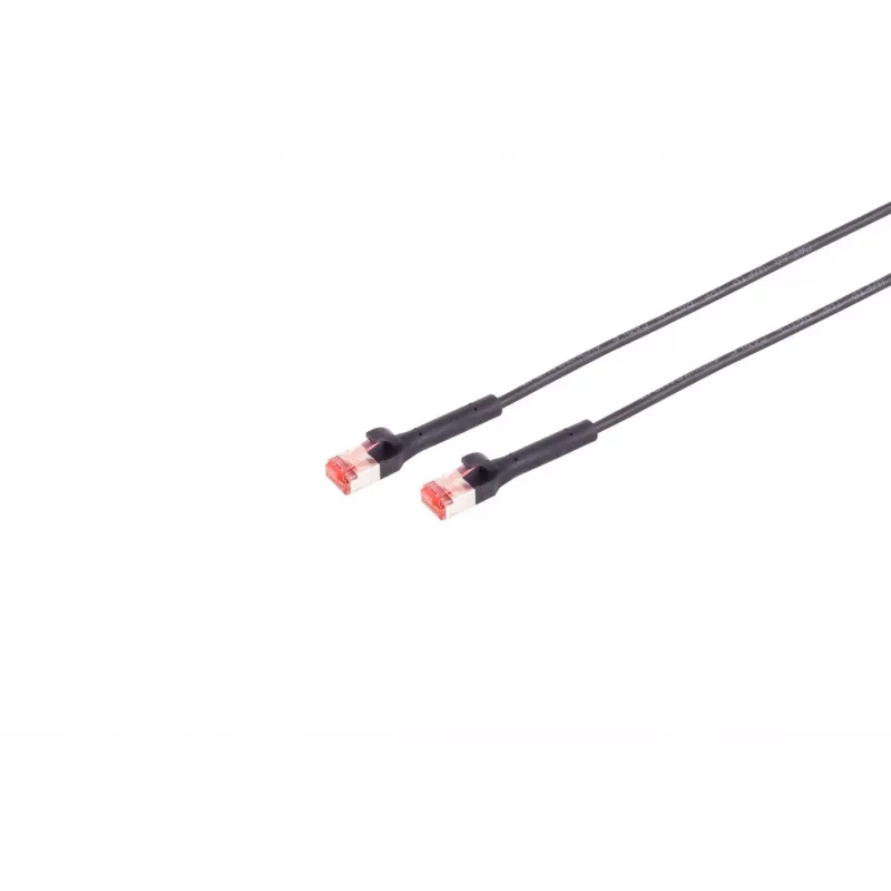Sieťový kábel Lanview LV-6AFTP-FLEX-ANG-10B RJ45 Cat6A 10m čierny