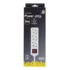 Microconnect GRU0035WS predlžovací kábel 5 m 3 AC výstupy biely
