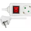 Microconnect GRU0035WS predlžovací kábel 5 m 3 AC výstupy biely