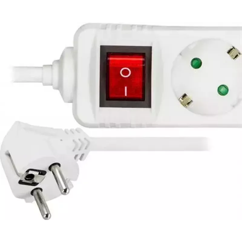 Microconnect GRU0035WS predlžovací kábel 5 m 3 AC výstupy biely