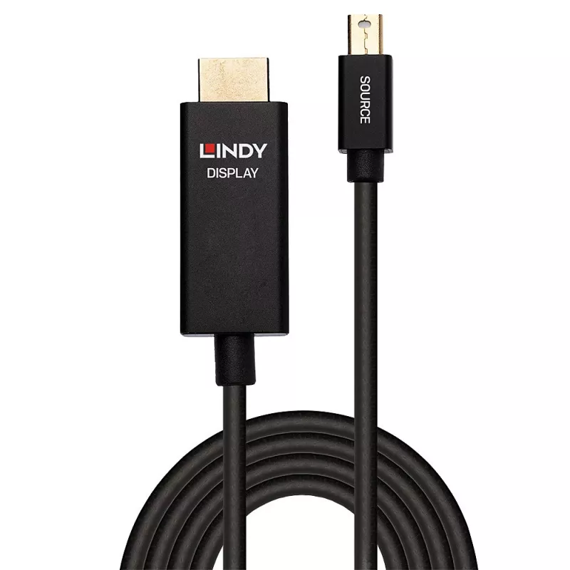 Lindy 3m aktívny Mini DisplayPort na HDMI kábel s HDR