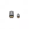 Manhattan USB-C na DisplayPort 1.4 kábel, 8K@60Hz, 3m, konektor samec na konektor samec, nie obojsmerný, čierny, trojročná záruka