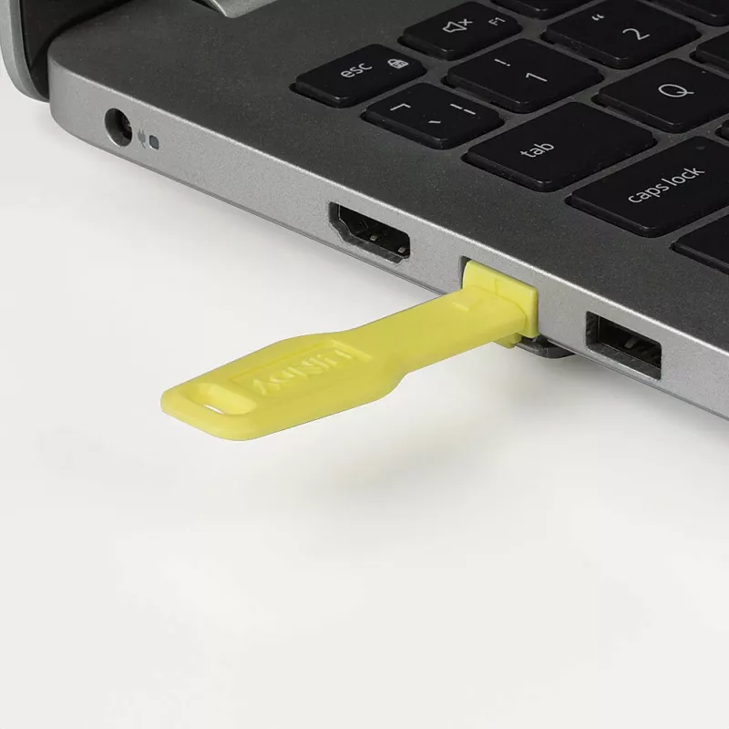 Port blocker Lindy RJ-45 Port Blocker bez kľúča 20 balenie žltý