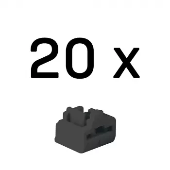 Port blocker Lindy RJ-45 (20 balenie) – čierny, ABS, 20×74,5×5,9 mm