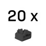 Lindy blokátory portov RJ45, čierne, 20 ks