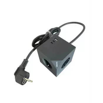 MicroConnect Power Cube, 3 zásuvky Schuko, magnetický