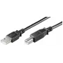 Microconnect USBAB3B-LSZH USB kábel USB 2.0 3 m USB A USB B čierny