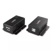 Sieťový vysielač a prijímač Lindy 50m 2 port USB 2.0 Cat. 6 extender
