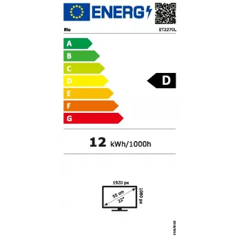 Dotykový monitor Elo Touch Solutions E511214 21,5 palcov 1920x1080 4K Ultra HD