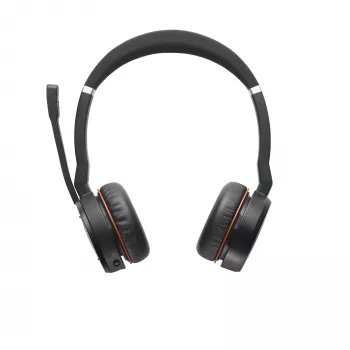 Headset Jabra Evolve 75 SE MS Stereo káblový bezdrôtový Bluetooth 30m dosah
