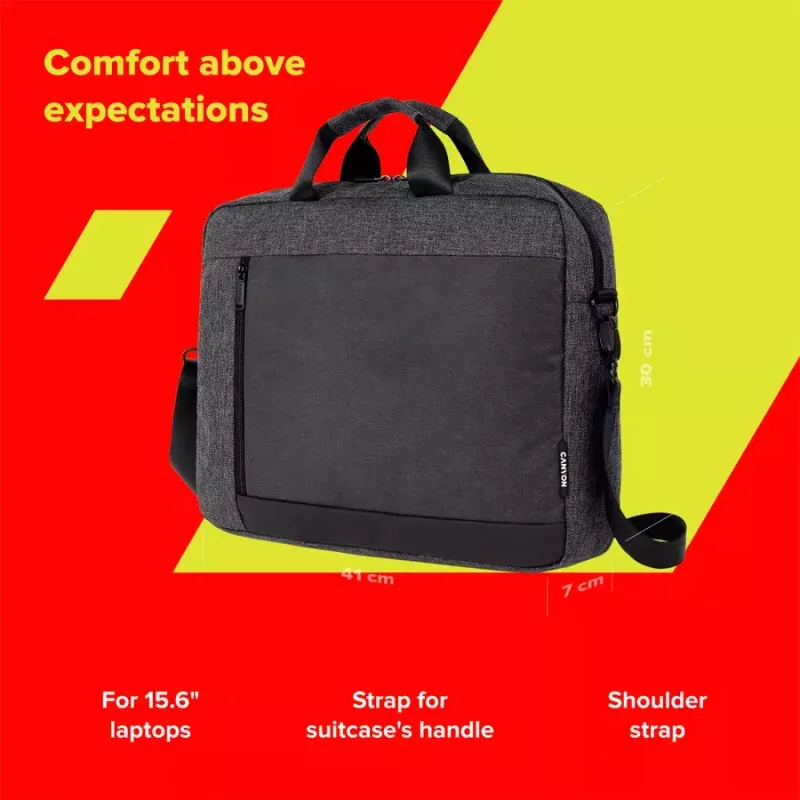 CANYON puzdro na notebook B-5 pre 15,6-palcové notebooky, čierne