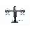 Držiak monitora Gembird MS-D2-01 27 palcov čierny voľne stojaci