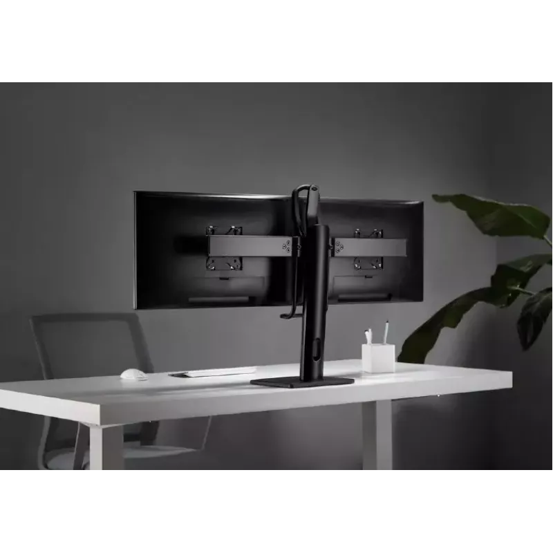 Držiak monitora Gembird MS-D2-01 27 palcov čierny voľne stojaci