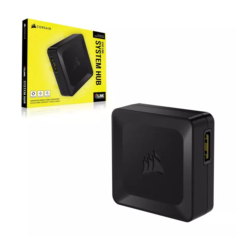 Ovládanie ventilátorov Corsair iCUE LINK System Hub čierny 1 ks