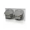 ICY BOX IB-MPS4200W-PD zásuvka typ F + USB A + USB C biela