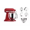 Kuchynský robot KitchenAid Artisan 5KSM175PS — 300 W, 4,8 l nerezová misa, červená