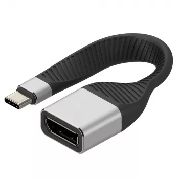Techly ICOC-USBC-DP12 Video kábel adaptér 0,131 m USB Type-C DisplayPort čierny