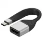 Techly ICOC-USBC-DP12 Video kábel adaptér 0,131 m USB Type-C DisplayPort čierny