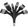 Techly ICOC-USBC-DP12 Video kábel adaptér 0,131 m USB Type-C DisplayPort čierny