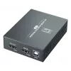 Sada AV predlžovača (vysielač & prijímač) LEVELONE HVE-8111, 3840x2160, Cat6, USB-A/USB-B, DC 12V (2 ks)