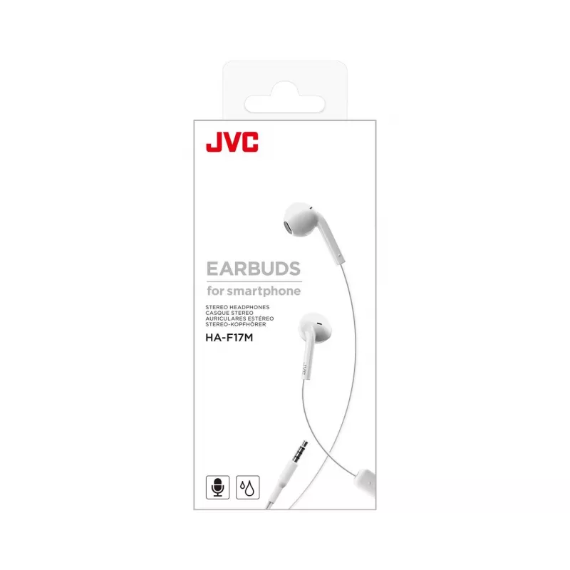 JVC HA-F17M headset káblový in-ear hovory/hudba biely