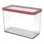 Skladovacia dóza rotho LOFT 2,1 L obdĺžniková priehľadná 100×200×142 mm, technopolymér