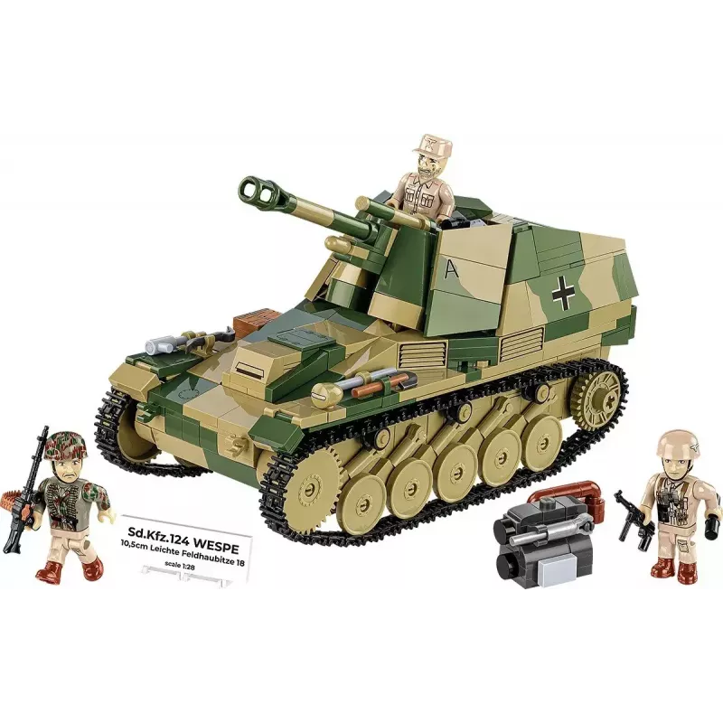 Cobi stavebnica SD.KFZ.124 Wespe modelová stavebnica, 860 dielikov