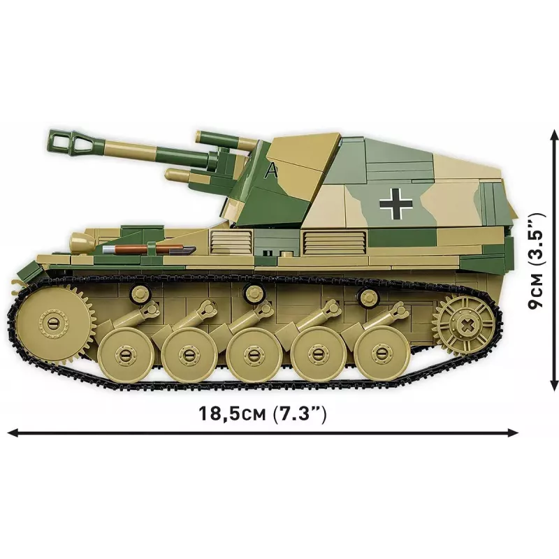 Cobi stavebnica SD.KFZ.124 Wespe modelová stavebnica, 860 dielikov