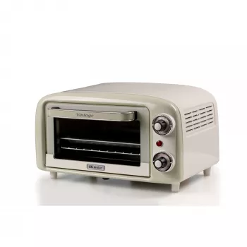 Ariete 3919 Elektro-mini rúra na pečenie Vintage, 800 W, objem 10 l, dvojité zasklenie, Retro, Béžová
