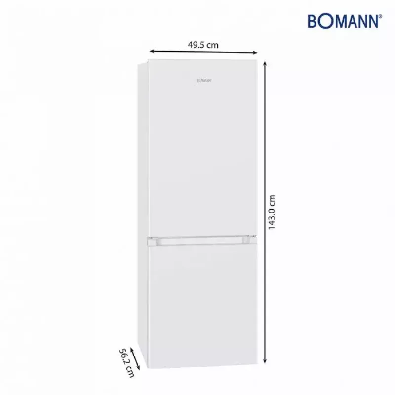 Bomann KG 320.2 chladnička s mrazničkou, biela