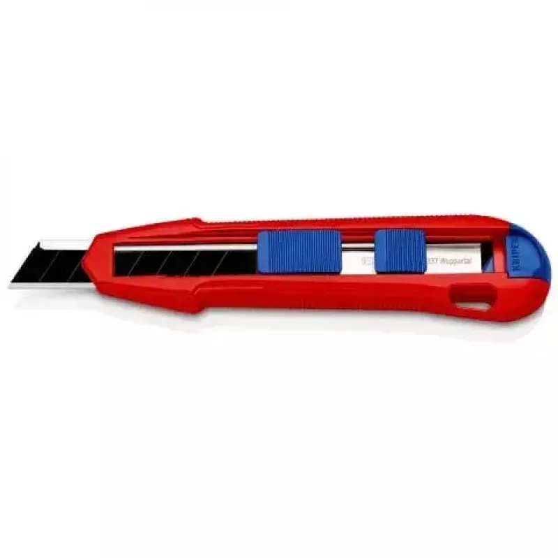 Nôž s lámacími čepeľami Knipex CutiX® Čierna Modrá Červená