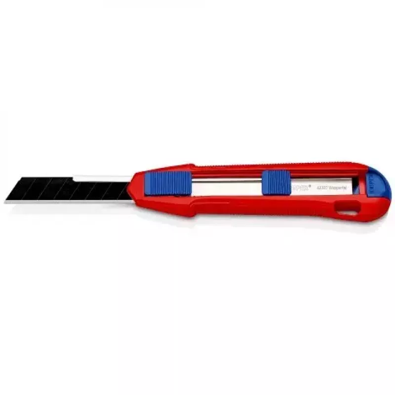 Nôž s lámacími čepeľami Knipex CutiX® Čierna Modrá Červená
