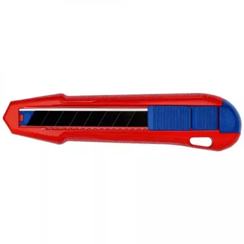 Nôž s lámacími čepeľami Knipex CutiX® Čierna Modrá Červená