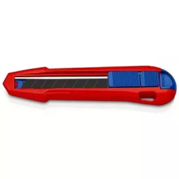 Nôž s lámacími čepeľami Knipex CutiX® Čierna Modrá Červená