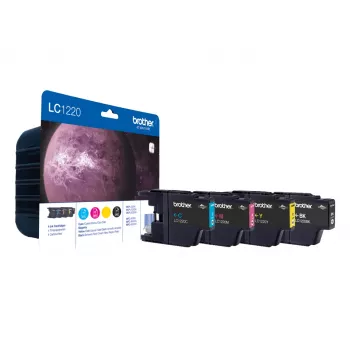 Brother LC-1220VALBPDR atramentová kazeta 4 kusy originál čierna, cyan, magenta, žltá