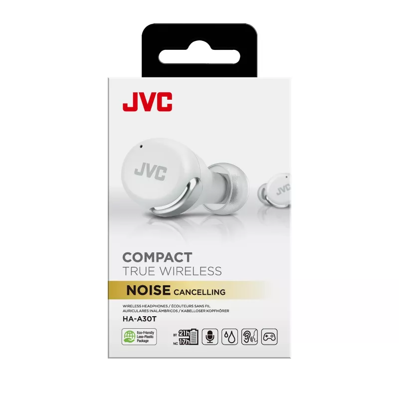 Headset JVC Active Noise Cancelling TWS biela