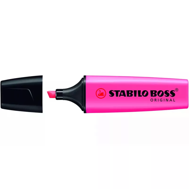 Zvýrazňovač STABILO BOSS Original klinový hrot ružový
