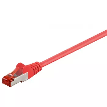 Goobay CAT 6 patch kábel S/FTP (PiMF), 3 m, červený, RJ-45 na RJ-45